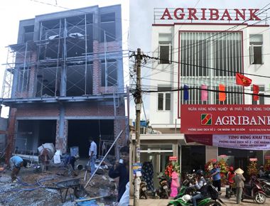 Thiết kế thi công xây dựng ngân hàng Agribank